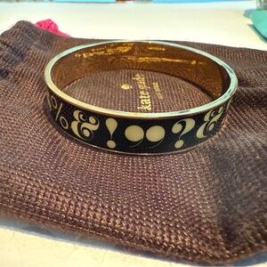 Kate Spade Black and Gold Bangle